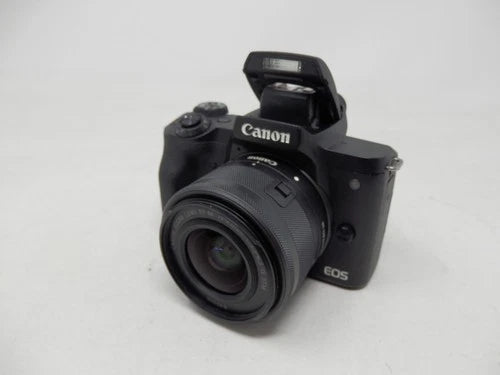 Canon EOS M50 Mark II 24.1MP Black Digital Camera With Battery & Charger