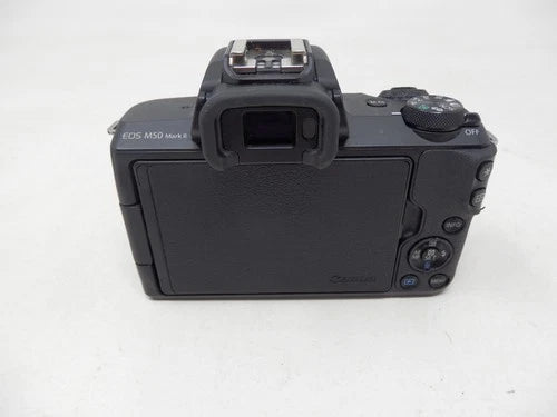 Canon EOS M50 Mark II 24.1MP Black Digital Camera With Battery & Charger