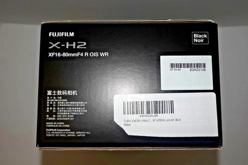 FUJIFILM X-H2 Mirrorless Camera + XF16-80mm F4 R OIS WR Lens 40MP APS-C Kit NIB