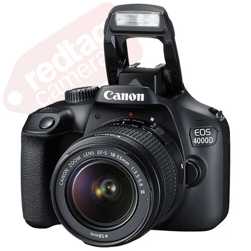 Canon EOS 4000D / Rebel T100 DSLR Camera + 18-55mm + 75-300mm + 30 Piece Bundle