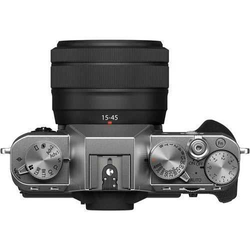 FUJIFILM X-T30 II Mirrorless Camera with XC 15-45mm OIS PZ Lens Silver WHITE BOX